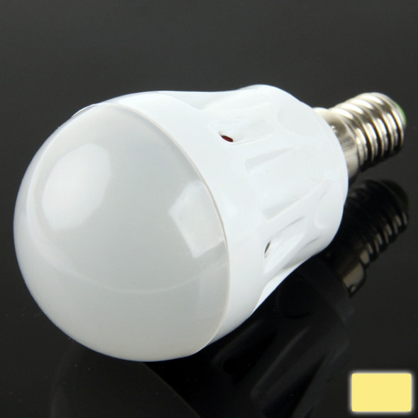 E14 3W Warm White 10 LED SMD 2835 Ball Steep Light Bulb, AC 220V