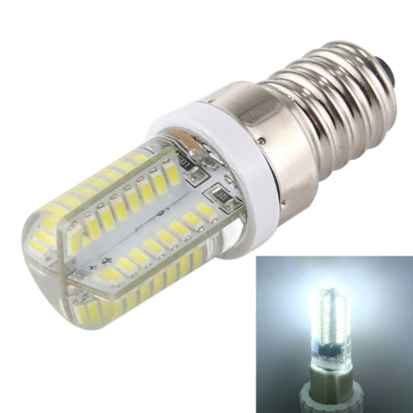 E14 4W 300LM Corn Light Bulb, 64 LED SMD 3014, White Light, AC 220V