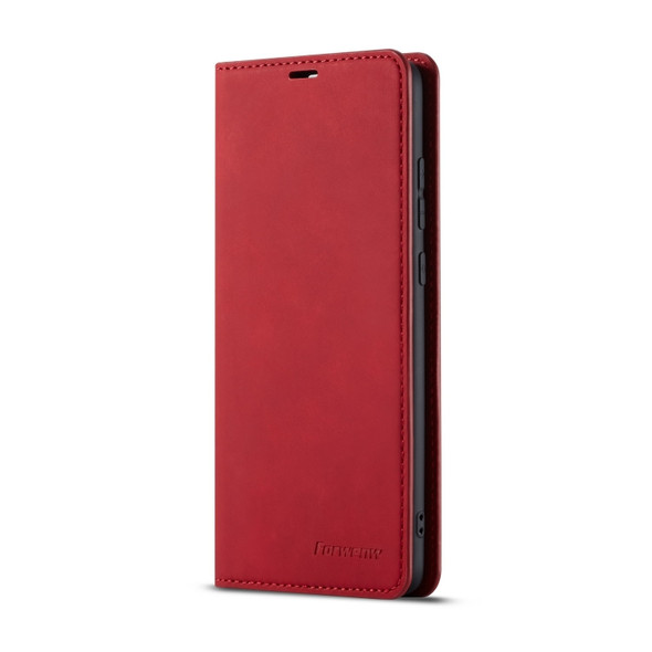 For Huawei Mate 20 Forwenw Dream Series Oil Edge Strong Magnetism Horizontal Flip Leather Case with Holder & Card Slots & Wallet & Photo Frame(Red)