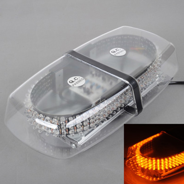 25W 240-LED Warning Mini Light Bar Strobe Waterproof Light, Yellow Light