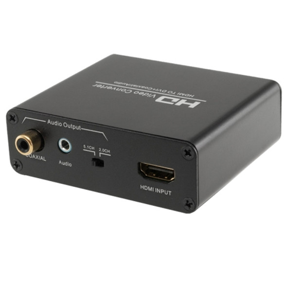 HDV-339 Full HD HDMI to DVI + Digital Coax / Analog Stereo Audio Converter Adapter(Black)