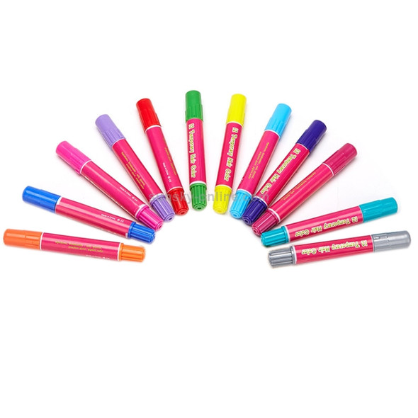 Disposable 12 Colors Hair Color Crayons Set Temporary Hair Dye Pen