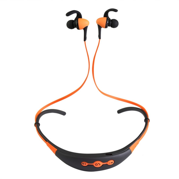 BT-54 In-Ear Wire Control Sport Neckband Wireless Bluetooth Earphones with Mic & Ear Hook, Support Handfree Call, For iPad, iPhone, Galaxy, Huawei, Xiaomi, LG, HTC and Other Smart Phones(Orange)