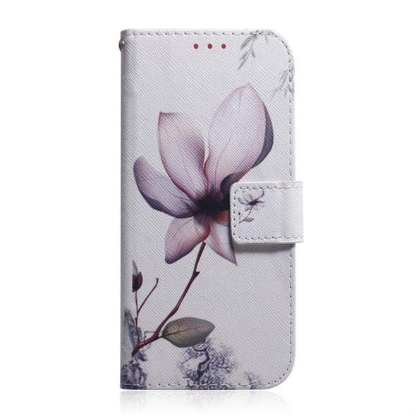 Magnolia Flower Pattern Coloured Drawing Horizontal Flip Leather Case for Huawei Mate 20 Pro, with Holder & Card Slots & Wallet