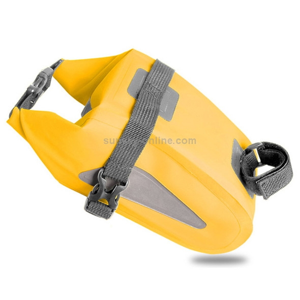 Outdoor Waterproof Multi-functional PVC Bag Tool Bag for Bicycle(Yellow)