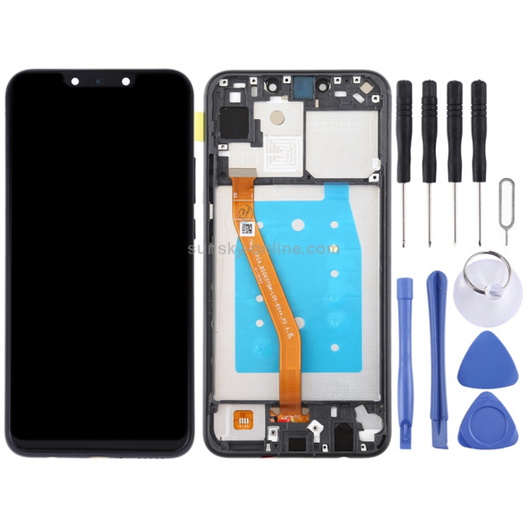 LCD Screen and Digitizer Full Assembly with Frame for Huawei Nova 3i (Black)