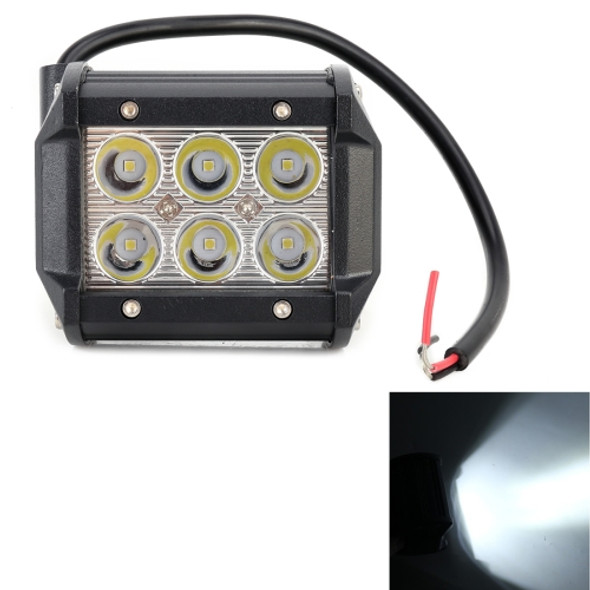 18W CREE 6 LED White Light Condenser Engineering Lamp / Waterproof IP67 SUVs Light, DC 10-30V(Black)