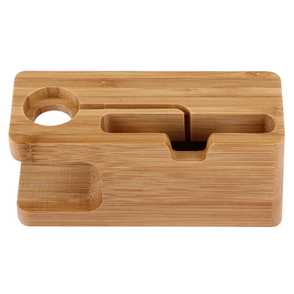 Bamboo Wooden Charger Holder for Apple Watch 38mm & 42mm / iPhone 7 & 7 Plus / iPhone 6 & 6 Plus / iPhone 5 & 5S & 5C