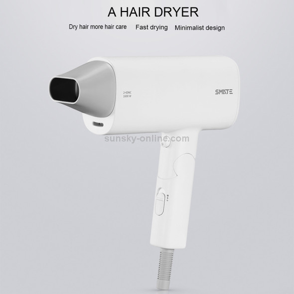 Original Xiaomi Mijia Smate Hair Dryer Hot and Cold 220V 1600W 2 Speed Temperature Mi Blow Dryer for Travel Household Home