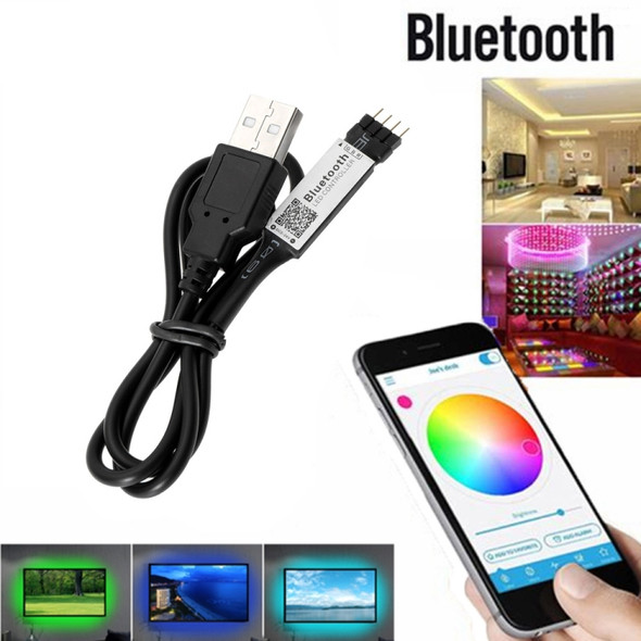 Smart RGB Bluetooth Timer Suitable LED Controller for 5V 3528 5050 RGB Light Strip