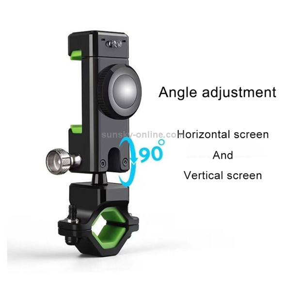 Motorcycle Bike Handlebar Phone Mount Holder Cradle with Compass, LED Light, For iPhone X/8/7/6/6s Plus, Android Samsung Galaxy S6/S7, GPS and other Smartphone