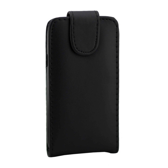 Vertical Flip Leather Case for HTC Desire V / T328W(Black)