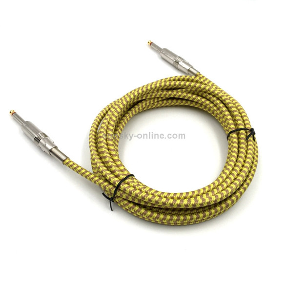 Wooden Guitar Bass Connection Cable Noise Reduction Braid Audio Cable, Cable Length: 10m