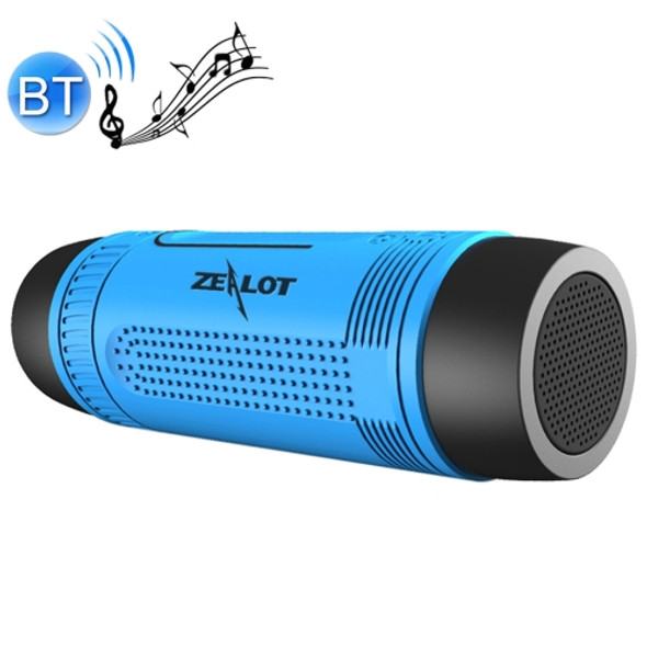 Zealot S1 Multifunctional Outdoor Waterproof Bluetooth Speaker, 4000mAh Battery, For iPhone, Galaxy, Sony, Lenovo, HTC, Huawei, Google, LG, Xiaomi, other Smartphones(Blue)