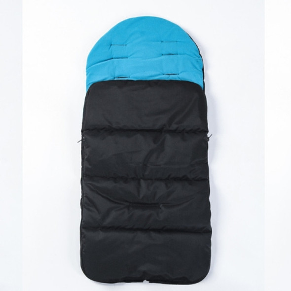 Winter and Autumn Baby Stroller Sleeping Bag Waterproof Stroller Foot Cover(Blue)