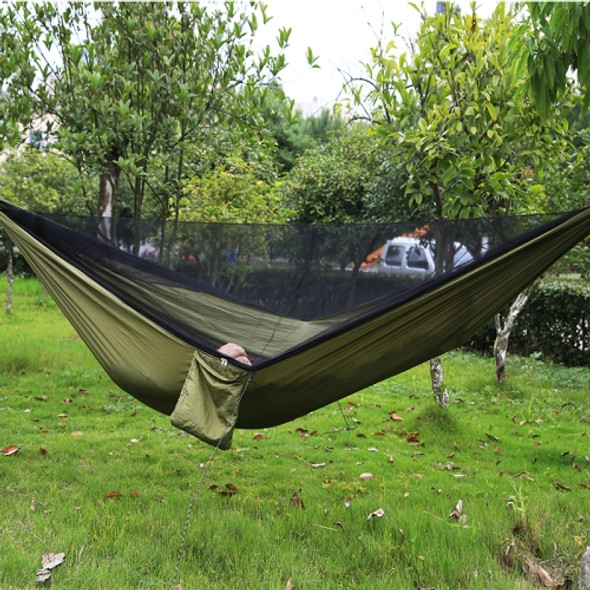 Portable Outdoor Parachute Hammock with Mosquito Nets (Army Green)