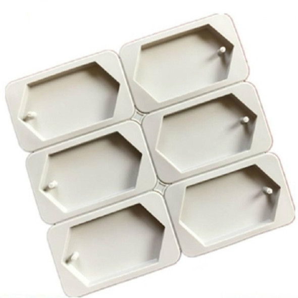 Aromatherapy Wax Handmade Soap Silicone Mold, Specification:Six Lattice Rhombus