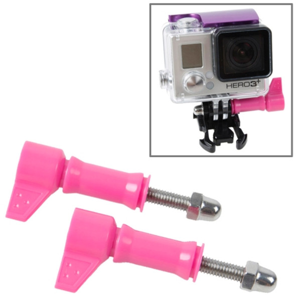 2 PCS TMC HR213 L-Shape Tighter Torque Screw for GoPro HERO4 /3+ /3 /2(Pink)