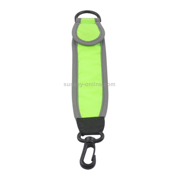 2 PCS Outdoor Backpack Reflective Strap Field Distress Signal Light(Green)