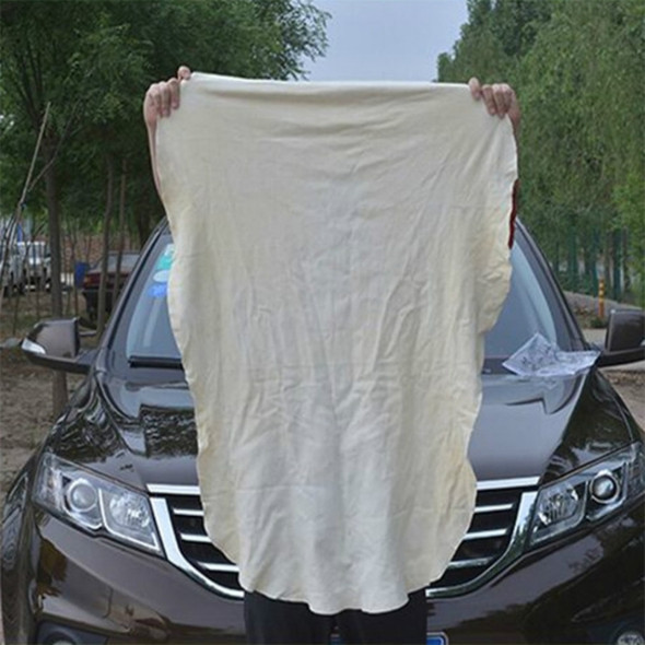 Car Cleaning Special Sheepskin Cloth Absorbent and Quick-drying Suede Wipes, Size:40x55cm(White)