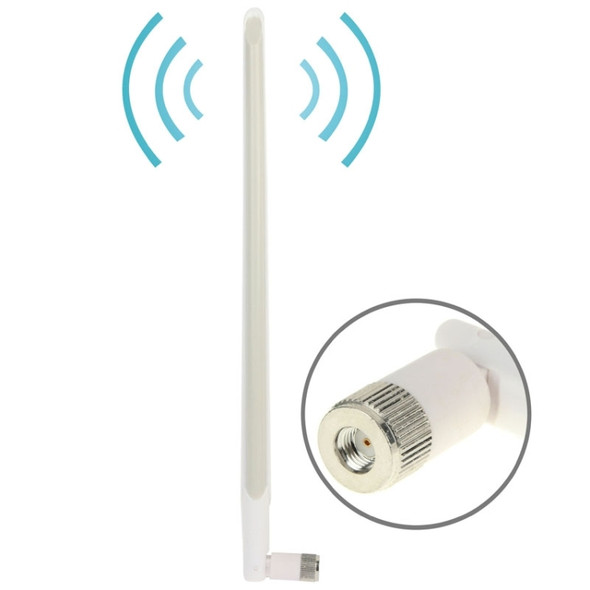 High Quality 10dBi WiFi RP-SMA Male Network Antenna(White)