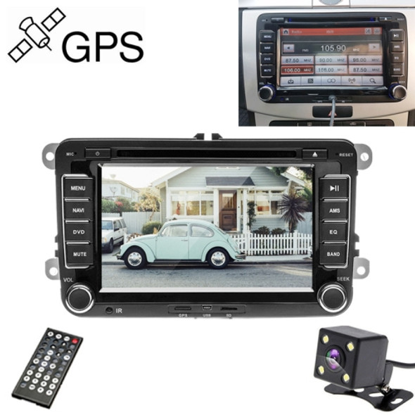 K0212 HD 7 inch Car Rear View Mirror Monitor Camera DVD Player GPS Navigation Player Stereo Radio for Volkswagen, Africa Map