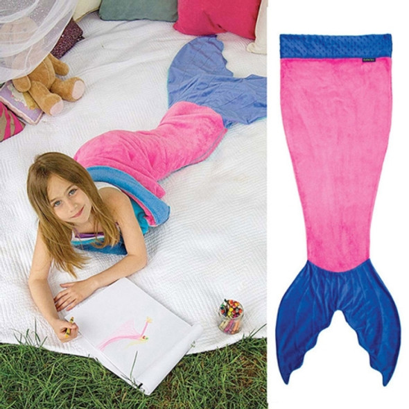 Winter Shark Mermaid Sleeping Blanket Sleeping Swaddle Soft Wool Children Sleeping Bag(Pink Mermaid)