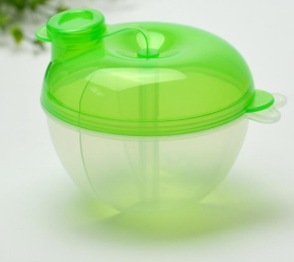 5 PCS Baby Milk Powder Formula Dispenser Food Container Storage Feeding Box 3 Layer Leakproof Travel Storage Box for Kids Toddler(Green)