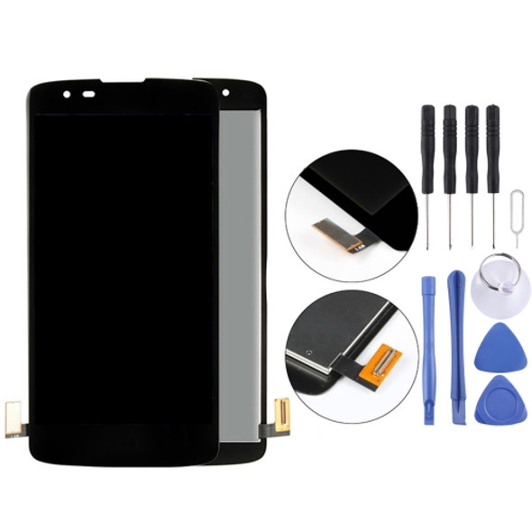 for LG K8 (2016) LCD Screen and Digitizer Full Assembly with Frame(Black)