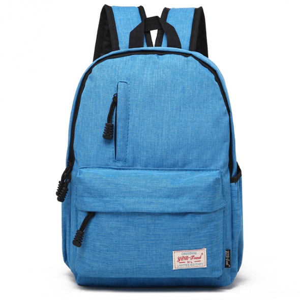 Universal Multi-Function Canvas Laptop Computer Shoulders Bag Leisurely Backpack Students Bag, Big Size: 42x29x13cm, For 15.6 inch and Below Macbook, Samsung, Lenovo, Sony, DELL Alienware, CHUWI, ASUS, HP(Baby Blue)