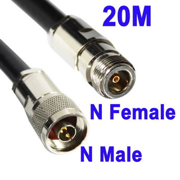 N Female to N Male WiFi Extension Cable, Cable Length: 20M