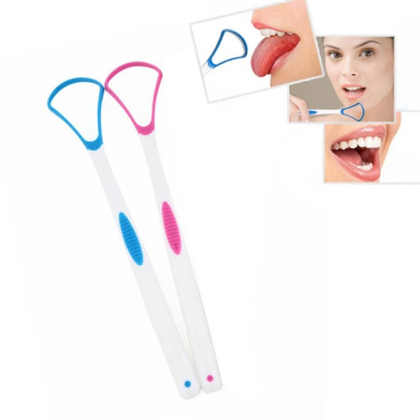 2 PCS Tongue Coating Cleaning Scraper To Remove Bad Breath Tongue Brush Random Color  Delivery