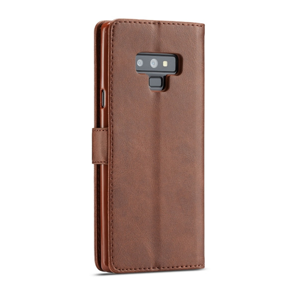 For Galaxy Note 9 LC.IMEEKE Calf Texture Horizontal Flip Leather Case, with Holder & Card Slots & Wallet(Brown)