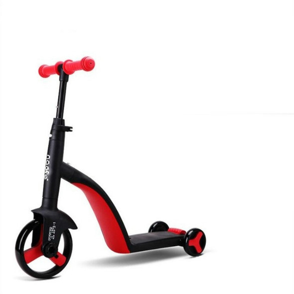 nadle FoldableThree-wheeled Three-mode Balance Bicycle Child Scooter(Red)