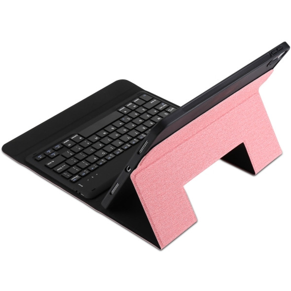 K01 Ultra-thin One-piece Bluetooth Keyboard Case for iPad Pro 11 inch ?2018?, with Bracket Function(Pink)