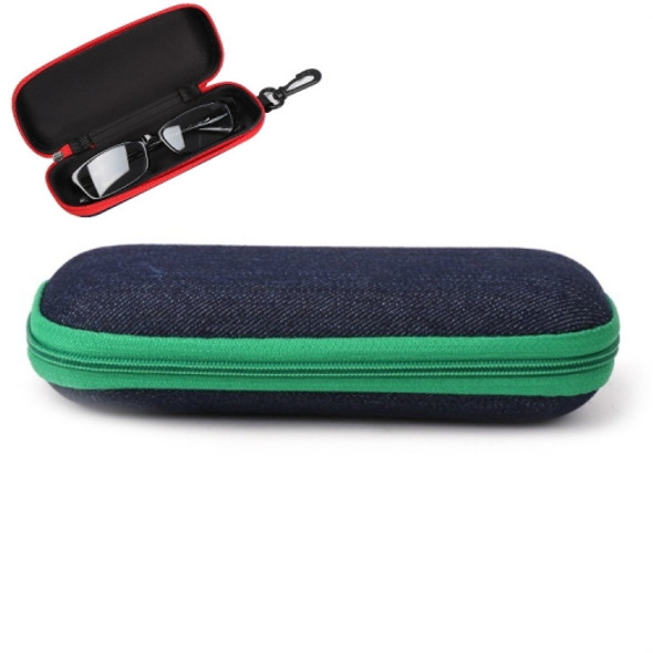 10 PCS Denim Myopia Sunglasses Case(Green)