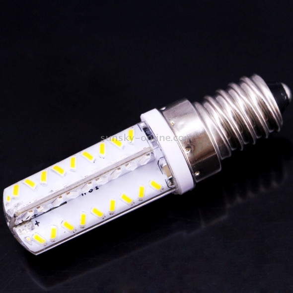 E14 3.5W 200-230LM  Corn Light Bulb, 72 LED SMD 3014, Adjustable Brightness, AC 110V(Warm White)