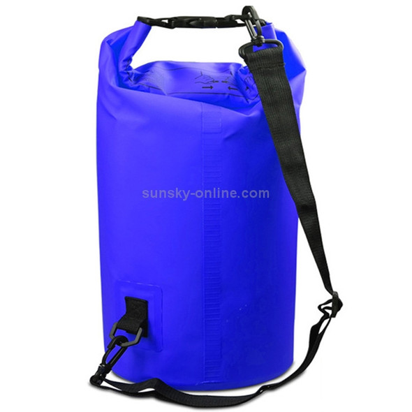 Outdoor Waterproof Single Shoulder Bag Dry Sack PVC Barrel Bag, Capacity: 3L (Dark Blue)