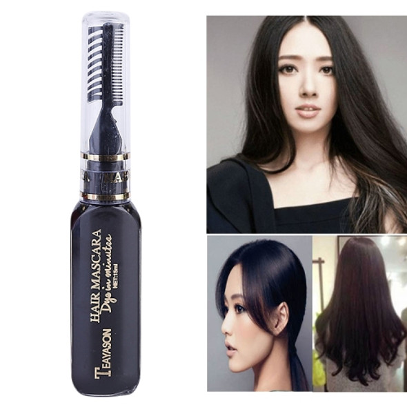 One-time Hair Temporary Color Hair Dye Non-toxic DIY Hair Color Mascara Dye Cream Hair(Black)