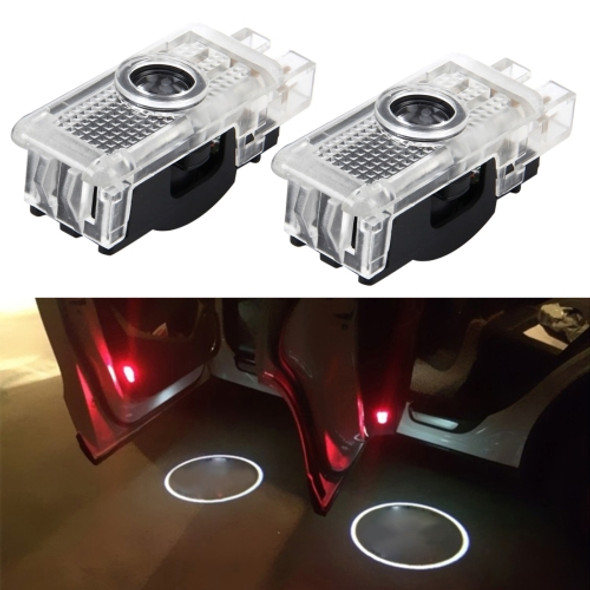 2 PCS LED Car Door Welcome Logo Car Brand 3D Shadow Light for Mercedes-Benz CMS-BZ6 and CMS-BZ13