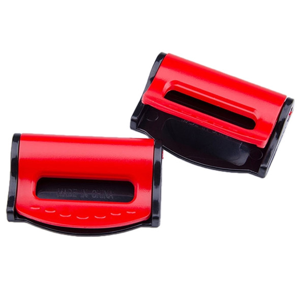 2 PCS SHUNWEI Car Safety Seat Belt Adjuster(Red)