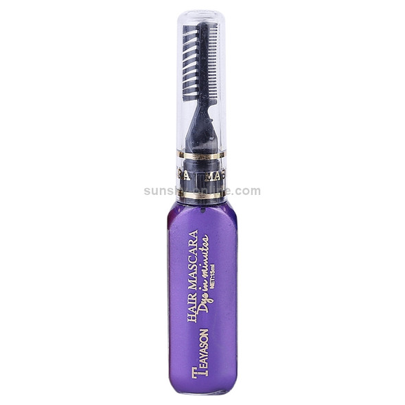 One-time Hair Temporary Color Hair Dye Non-toxic DIY Hair Color Mascara Dye Cream Hair(Dark Purple)