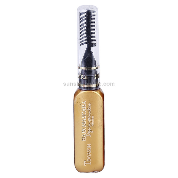 One-time Hair Temporary Color Hair Dye Non-toxic DIY Hair Color Mascara Dye Cream Hair(Gold)