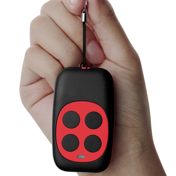 Colorful Four-Key Copying Remote Garage Door Gate Wireless Remote Control 433MHZ Copy Key Cloning Duplicator(Red)