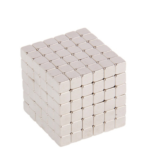 DIY 216pcs / 3mm Square Neodymium Magnets(Silver)