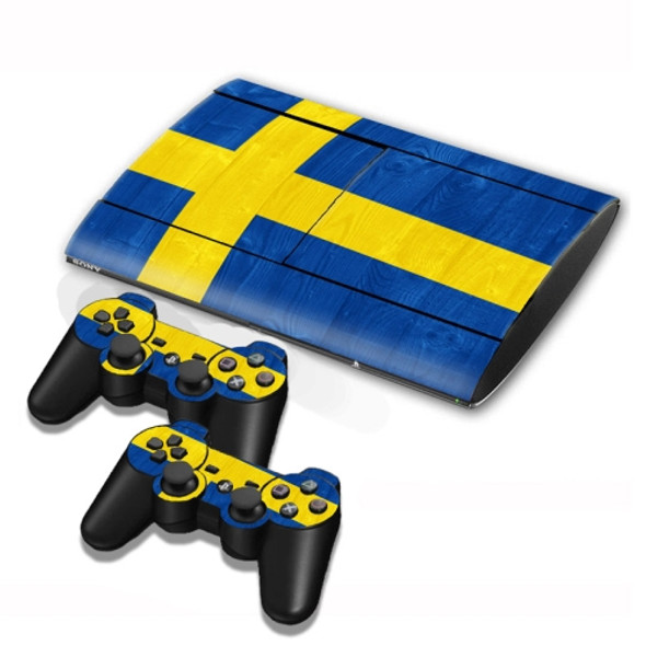 Swidish Flag Pattern Decal Stickers for PS3 Game Console