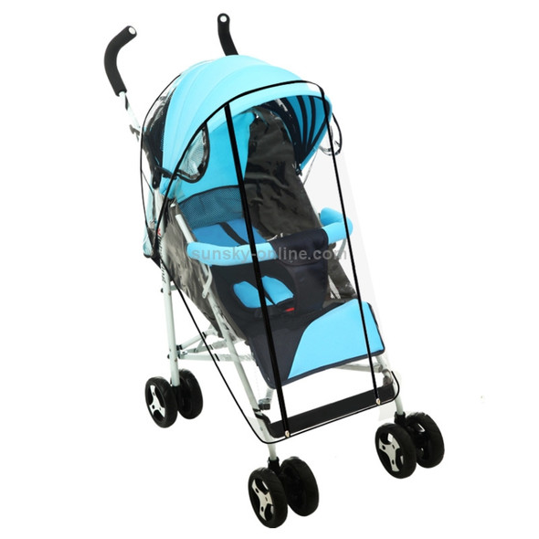 Adjustable Transparent Cover For Golf Carts, Baby Strollers And Wheelchairs To Provide Protection From Rain, Wind, and Mist, even mosquito(Transparent food grade small size  straight line mode)