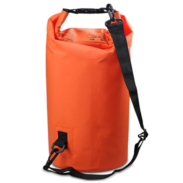 Outdoor Waterproof Single Shoulder Bag Dry Sack PVC Barrel Bag, Capacity: 5L (Orange)