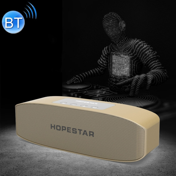 HOPESTAR H11 Mini Portable Rabbit Wireless Bluetooth Speaker, Built-in Mic, Support AUX / Hand Free Call / FM / TF(Gold)