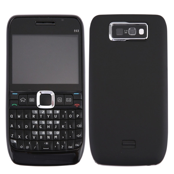 Full Housing Cover (Front Cover + Middle Frame Bezel + Battery Back Cover + Keyboard) for Nokia E63(Black)